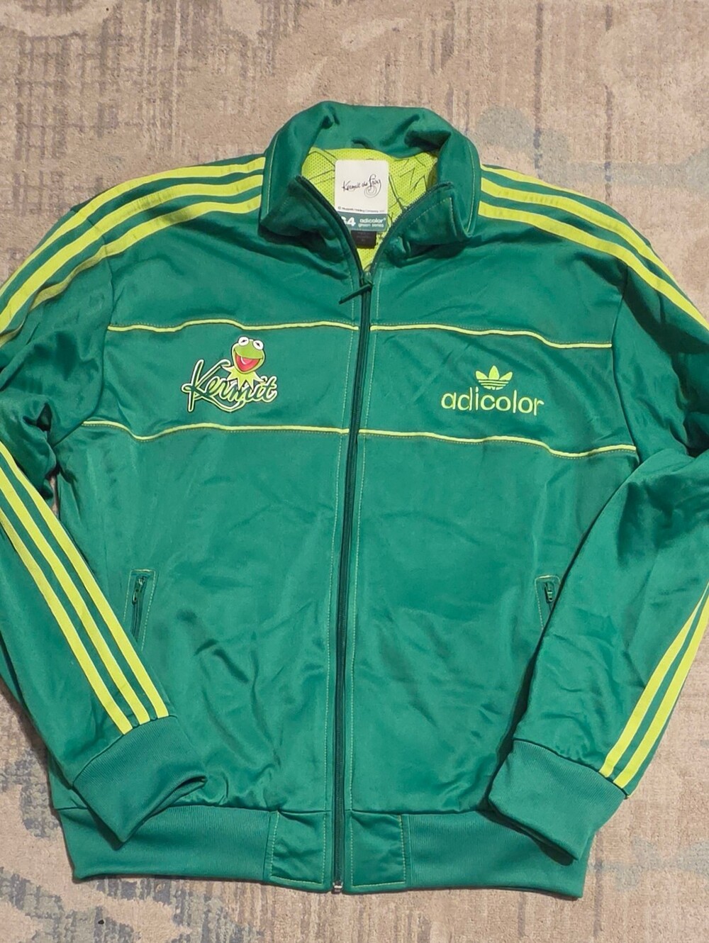 VINTAGE Adidas Originals Adicolor Kermit The Frog G4 Track Jacket. Size XL.